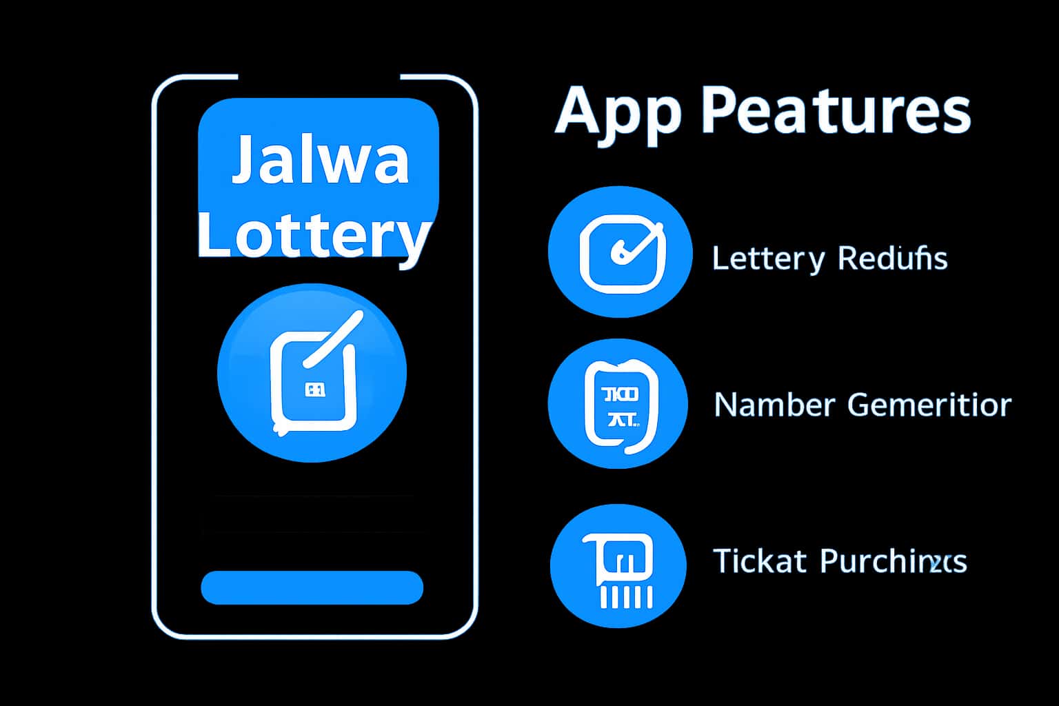 A neutral scene representing Jalwa Lottery App features.