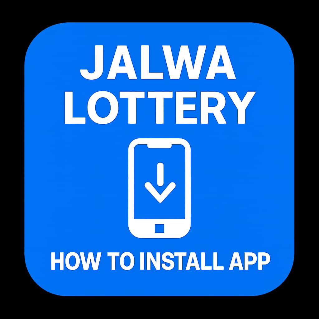 Icon representing Jalwa Lottery app installation guide.