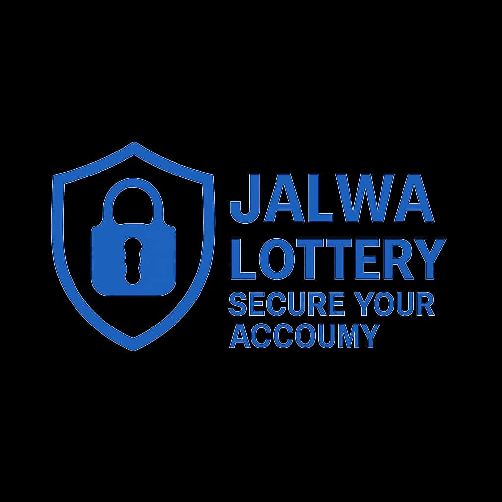 Icon representing secure Jalwa Lottery account guidance.